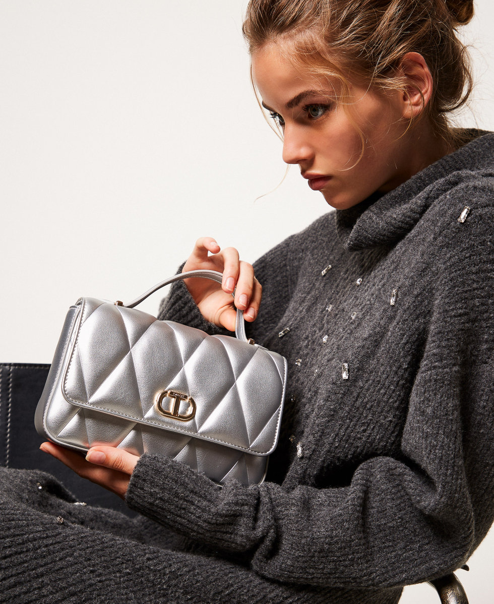 Small quilted shoulder bag