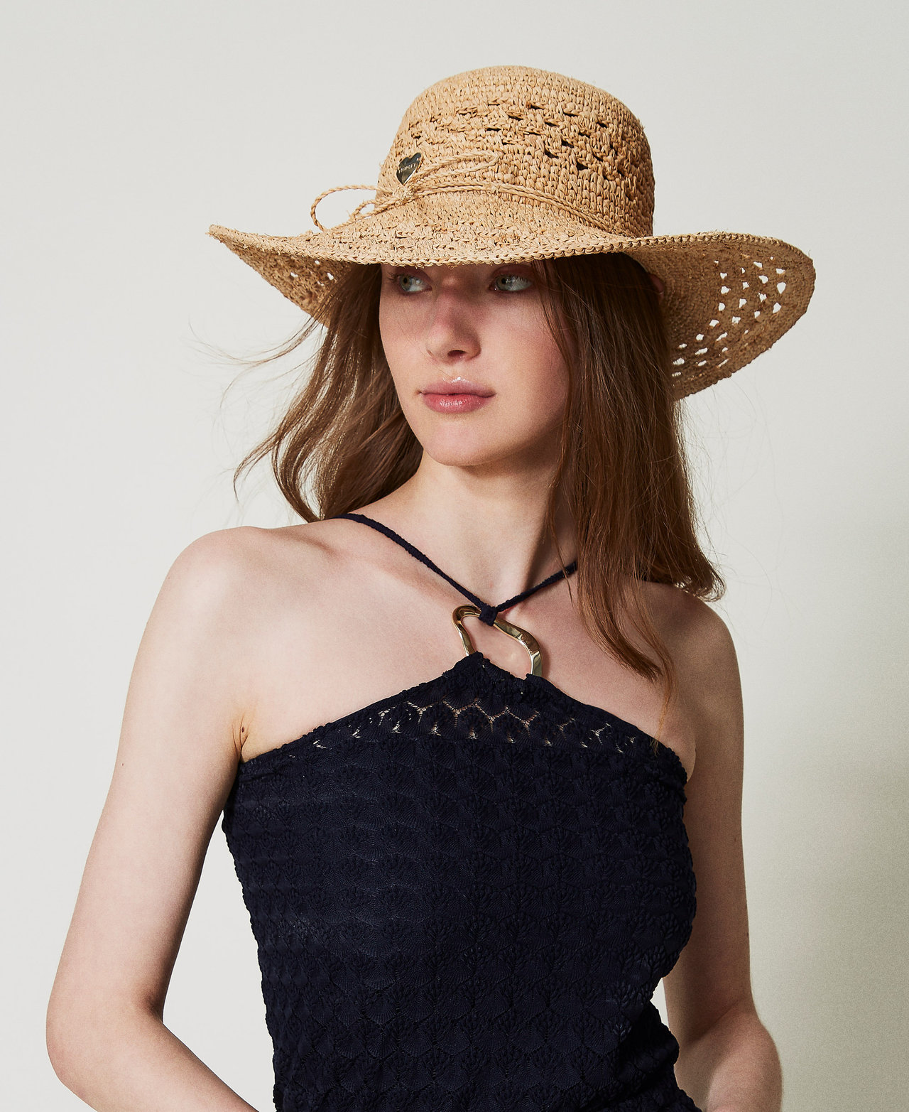 Openwork raffia hat Straw Woman 251LM5BNN_00193_T0