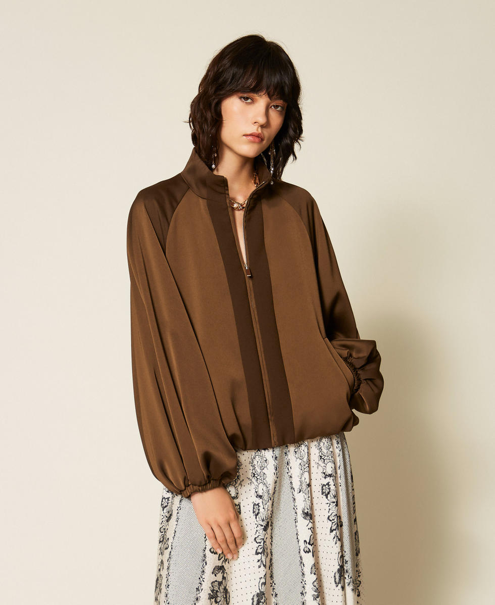 Veste ballon en envers satin