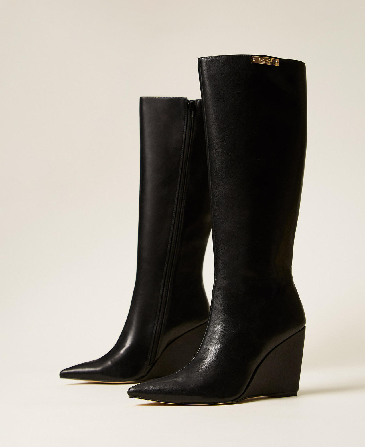 High wedge boots Black Woman 252TGT210_00006_02