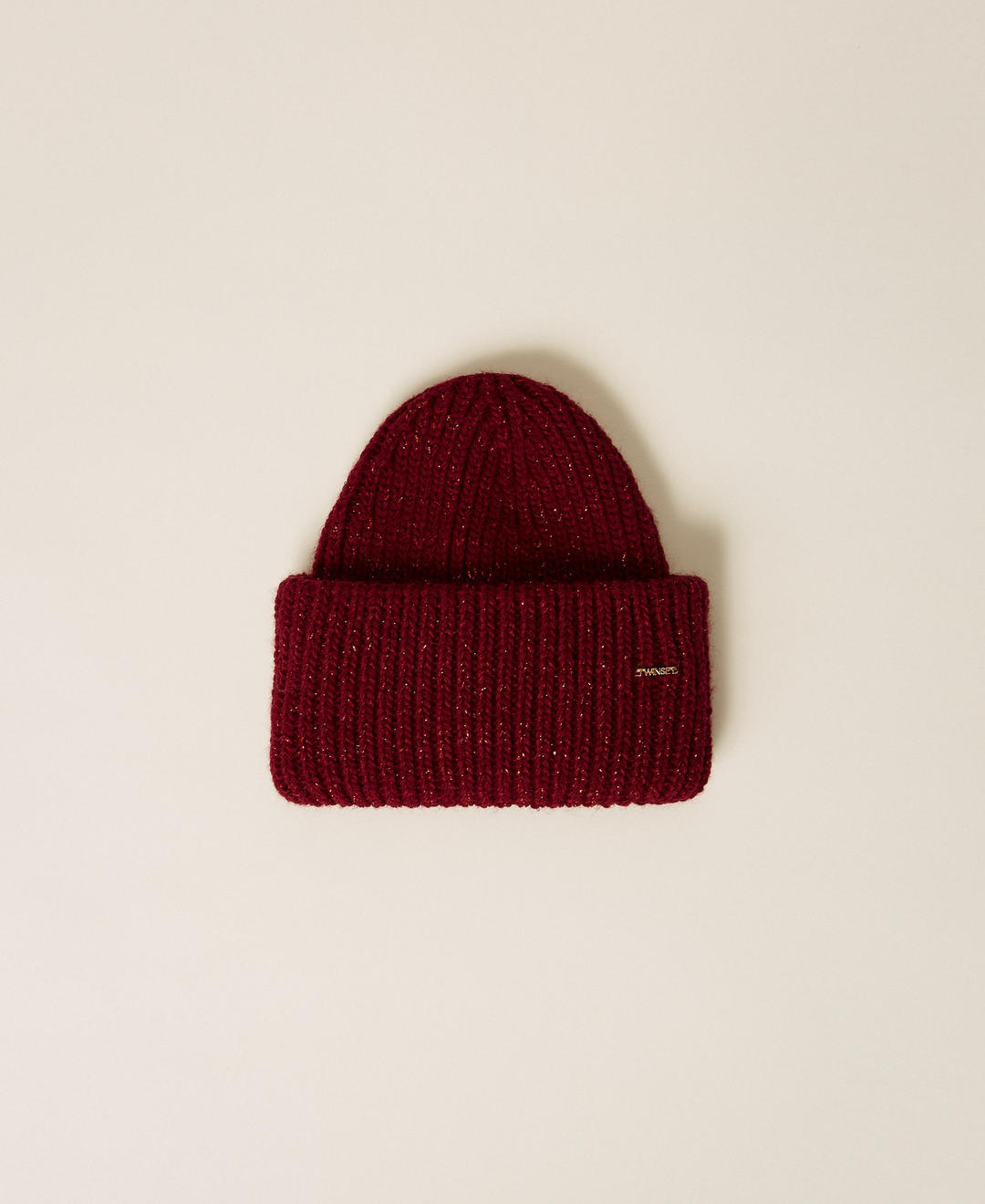 Bonnet en maille avec lurex