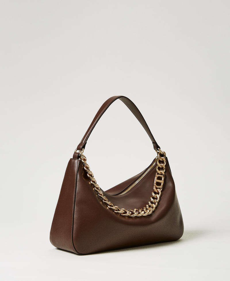 'Liliane' medium leather bag Coffee Woman 252TB7161_00203_01