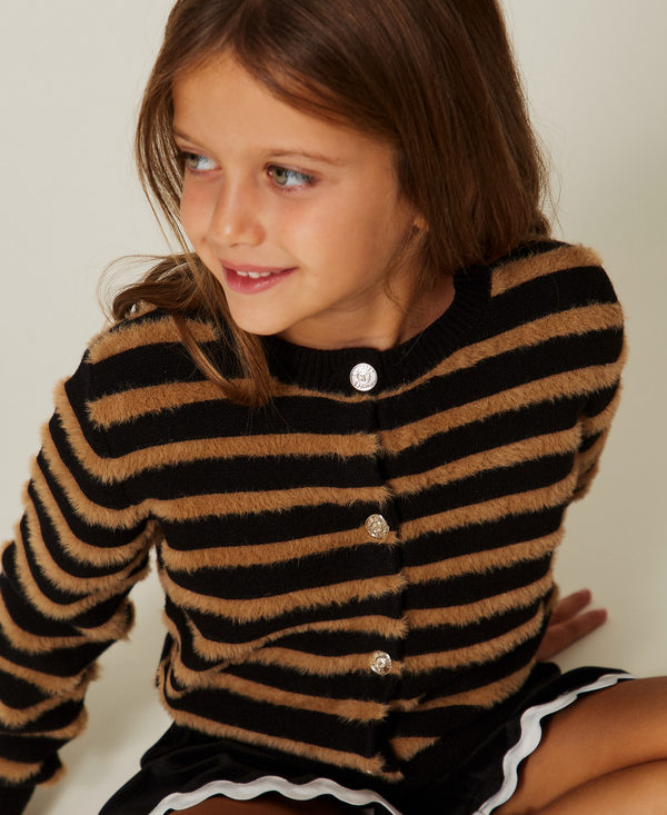Striped baby&acute;s cardigan