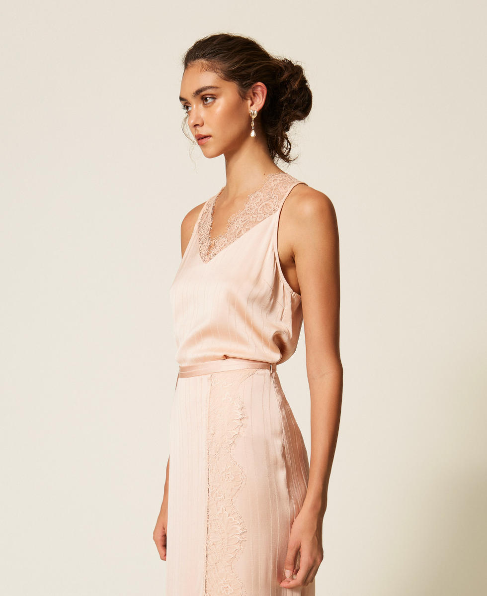 Top aus Satin und Spitze &bdquo;Peachy Keen&ldquo;-Rosa Frau 262TP2124_11947_02