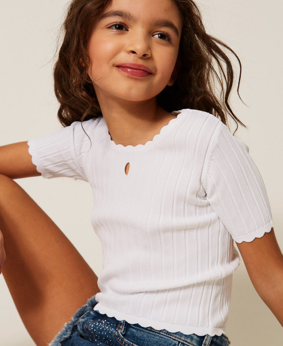 Fitted ribbed jumper Off White Girl 261GJ3015_00526_PD