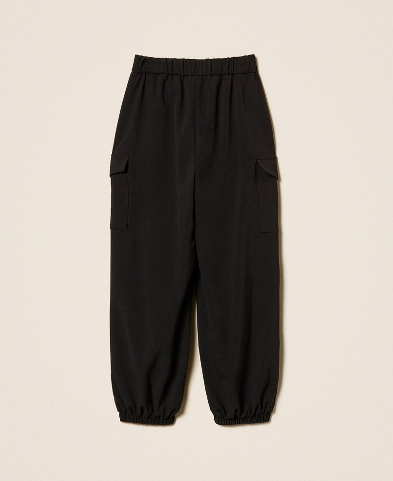 Flannel joggers Black Girl 252GJ2273_00006_S1