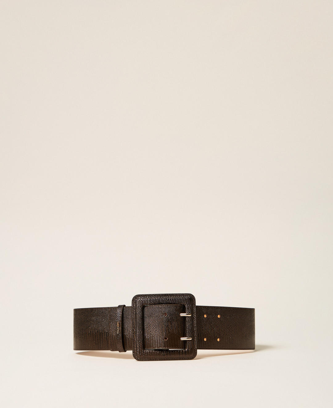 Ceinture en cuir avec boucle carrée