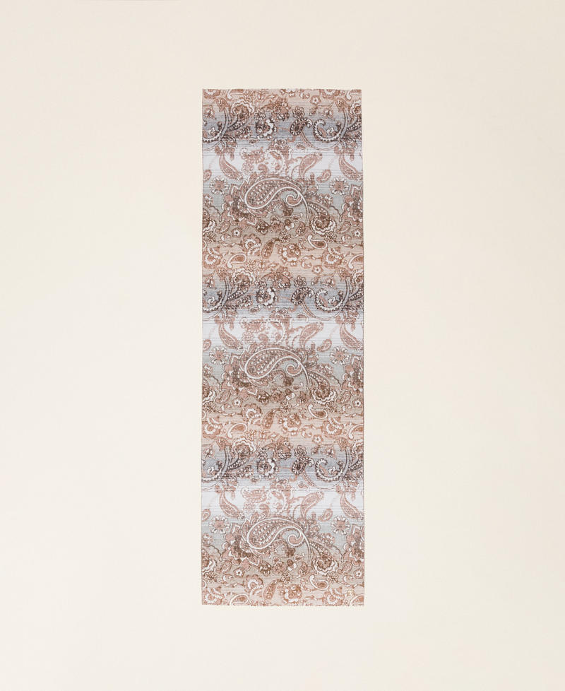 Jacquardstola mit Paisleydessin Jacquard Paisley Natural Beige Frau 252TA4400_12654_05