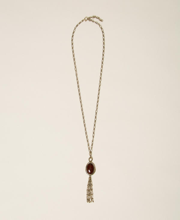 Collana lunga con pendente animalier