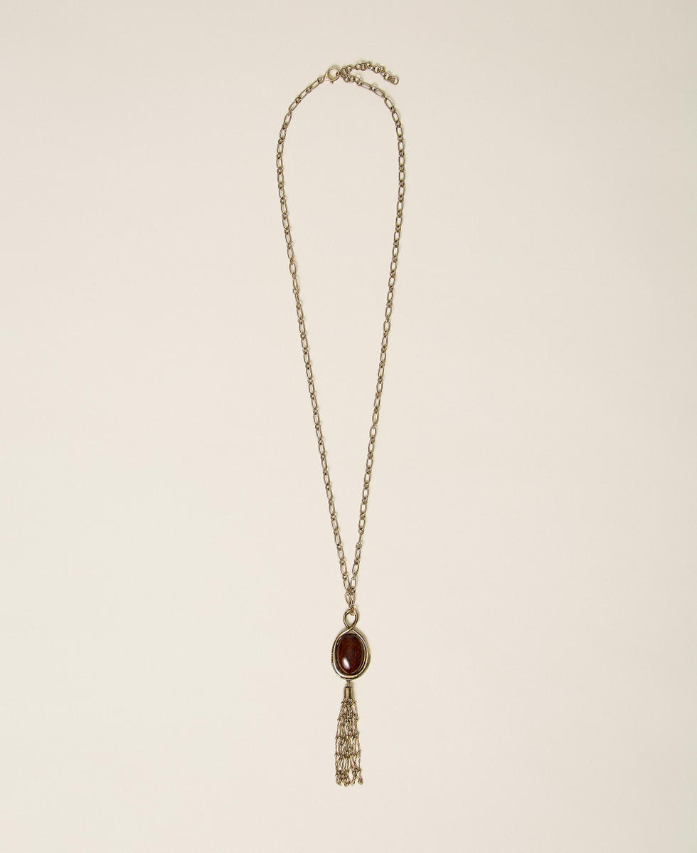 Sautoir avec pendentif animalier Or &laquo;&nbsp;Laiton Vieilli Cuivr&eacute;&nbsp;&raquo; Femme 262TO5350_04758_01
