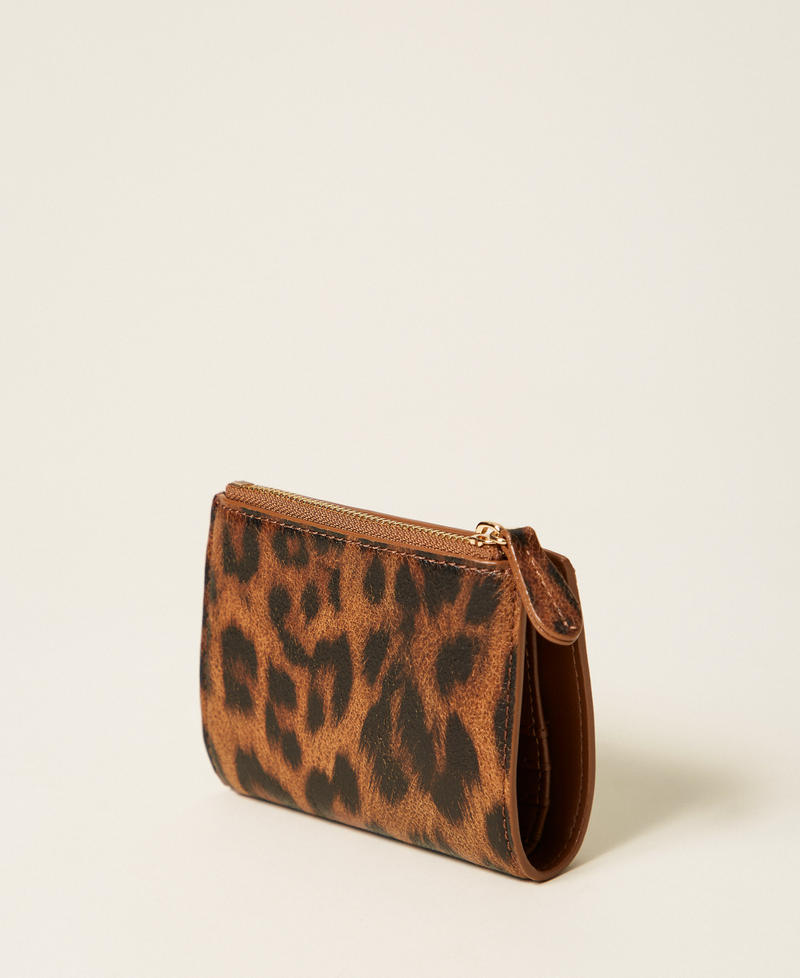 Small animal print wallet Leopard Print Woman 252TL8010_12624_02