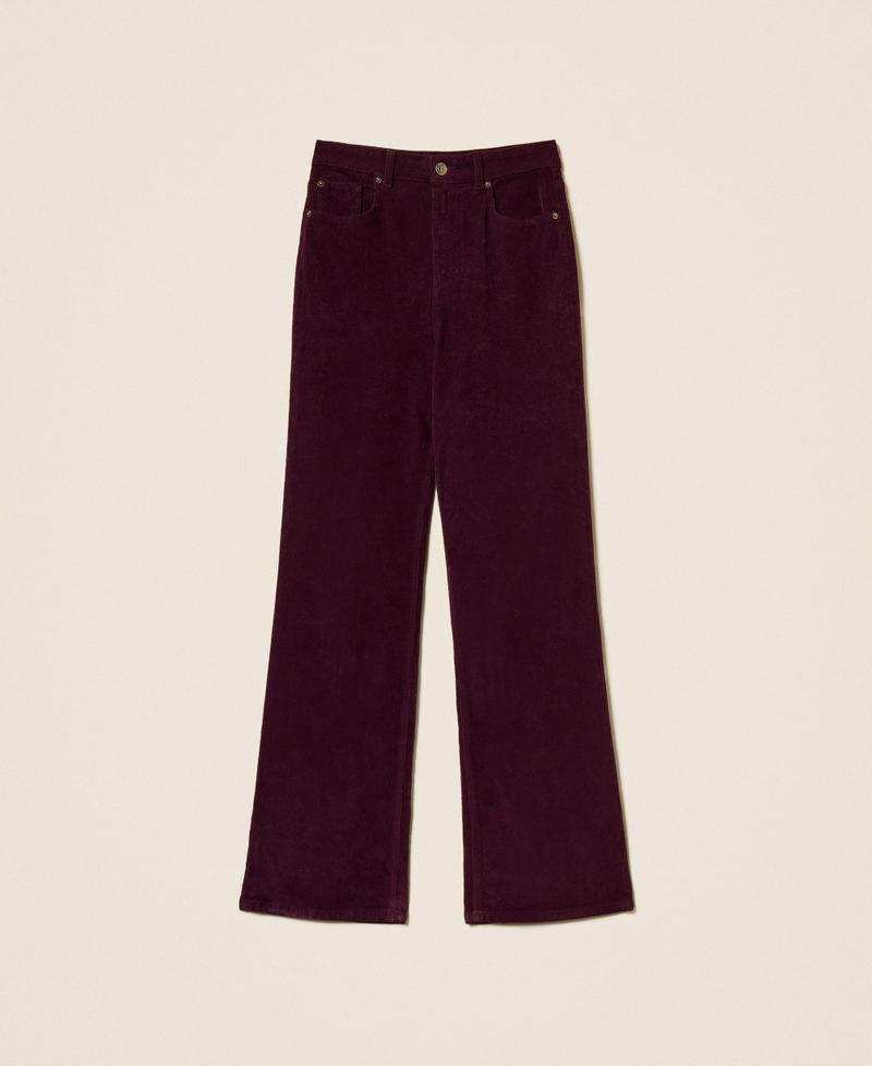 Five-pocket corduroy trousers Purple Eden Woman 252TT2182_12635_S0