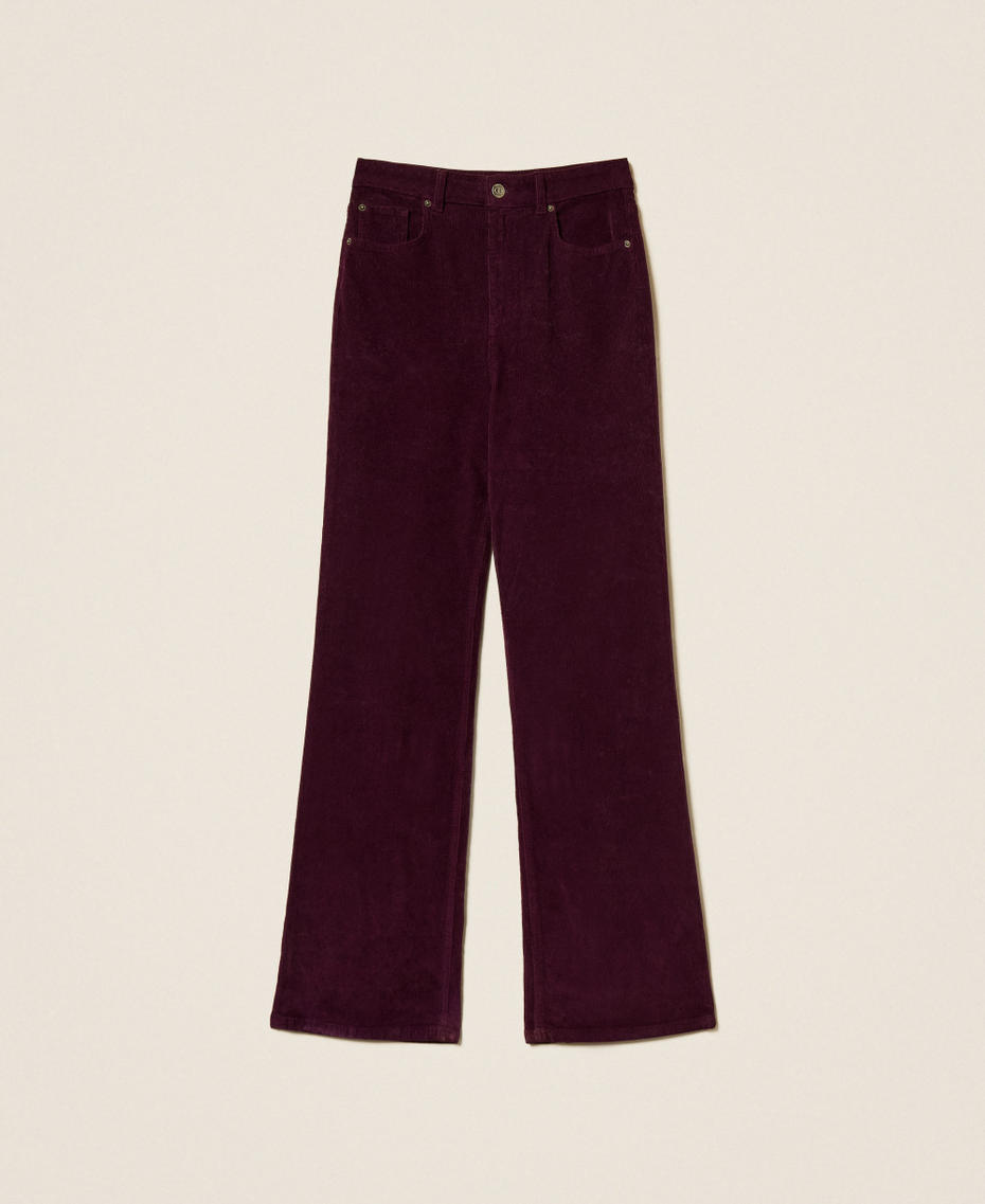 Five-pocket corduroy trousers Purple Eden Woman 252TT2182_12635_S0