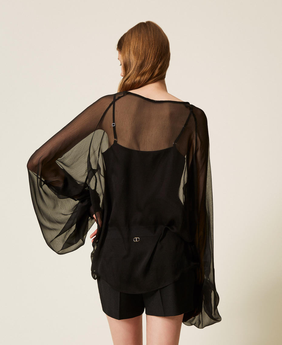 Voile blouse Black Woman 252AP2582_00006_03