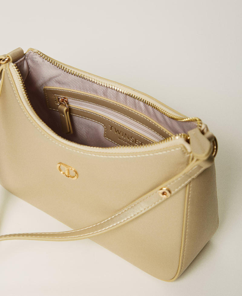 Mini hobo bag with logo Yellow Gold Woman 251TH7021_10366_04